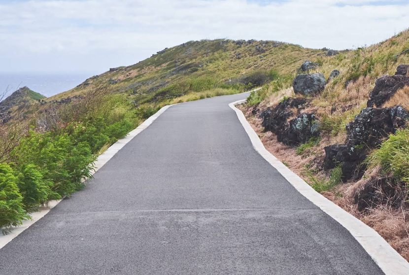 Makapuu trails is paved path